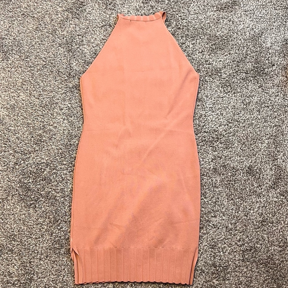4 sienna nude bodycon dress